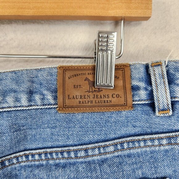 Ralph Lauren Jeans Womens 10 Blue LRL Cropped Medium Wash Mid Rise Capris Casual - Picture 10 of 12